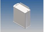 Alloggiamento In Alluminio - Bianco - 100 X 85,8 X 36,9 Mm - Con Flangia