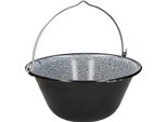 Kotarbau® Bollitore Per Gulasch Ungherese Smaltato 25L Da Appendere Al Telaio Del Treppiede
