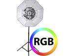 Lampada Led Rgb Falcon Eyes RX-782 Con Softbox Pieghevole Da 100 Cm
