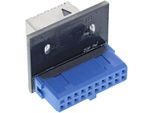 Inline® Usb 3.0 A Usb 3.1 Adattatore Key-A Da Pannello Frontale Dritto Interno