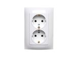 Simon 10 Presa Doppia Schuko Bianca 16A 250V IP20 CGSZ2/11
