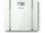 Medisana Medisana Gmbh Ecomed BS-70E, Bilancia Pesapersone Elettronica, 180 Kg, Bianco, Kg, Lb, St, Rettangolare, Vetro