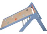 Parco Giochi Indoor Moon, Triangolo Di Arrampicata, Struttura Di Arrampicata In Legno Per Bambini Triangolo Sprout, Scivolo Per Bambini | Blu