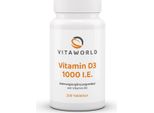 Vitaworld Vitamina D3 1000 U.I. | 200 Compresse | Per Il Fabbisogno Giornaliero