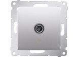 Presa Antenna Inserto Tv Argento Opaco Simon 54 Contatto Premium Simon DAK1.01/43