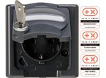 Kopp Apwg Blue Electric 1034.1500.0 Presa Schuko Con Chiave Antracite