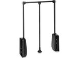 Emuca Closet Hang 450-600 Mm Appendiabiti Pieghevole Argento Argento Taglia Unica