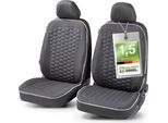 Walser Premium Coprisedili Per Auto Kendal Con Chiusura A Cerniera Qualità Vincente Molto Buona* Coprisedili Per Auto, Coprisedili ZIPP-IT, 2 Coprisedili Anteriori Nero/Bianco 11863
