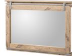 MASSIVMOEBEL24 | Specchio In Legno Di Mango 114X6X80 Sbiancato Laccato Railway