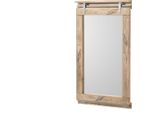 MASSIVMOEBEL24 | Specchio In Legno Di Mango 65X6X110 Sbiancato Laccato Railway