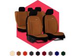Coprisedili Auto Coprisedili Universali Per Hyundai Elantra Ii Brown Auto Set Di 3