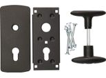 Kotarbau® Maniglia Per Porta Da Garage 76 X 173 Mm Elementi Di Montaggio Set Maniglia Per Porta Maniglia Di Bloccaggio Maniglia Per Porta Set Maniglia Con Piastra Porta Da Garage Maniglia Per Porta Ferramenta