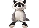 Babyono Peluche Con Sonaglio Racoon Rocky Raccoon, Bianco E Nero