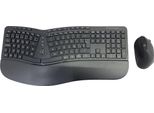 Conceptronic ORAZIO02ES Ergo - Tastatur-Und-Maus-Set - Kabellos - 2.4 Ghz - Spanisch - Schwarz