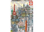 Educa - Puzzle Della Città Di Parigi 1000 Pezzi