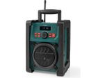 Dab+ Radio | Radio Da Cantiere | Dab+ / Fm | 2.2 " | Schermo Bianco Nero | Alimentazione A Batteria / Alimentazione Da Rete | Digitale | 15 W | Bluetooth® | Sveglia | Sveglia | IP65 | Con Impugnatura | Nero / Verde"