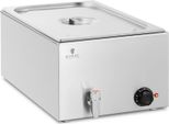 Royal Catering Bain Marie - 600 W - 1 Gn 1/1 - Ablasshahn