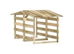 Pergole Con Tetto 2 Pezzi 100X90X100 Cm In Legno Di Pino Impregnato