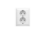 Busch-Jaeger Presa Doppia Schuko Coperchio Completo 202 EUJ-914 Busch-Balance Si 2TKA00003909 202 EUJ-914