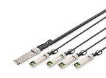 Digitus DN-81325 Digitus Kabel Qsfp+ To 4XSFP+ 40G Dac 5.0M Schwarz