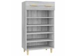 Vidaxl Scarpiera Grigio Sonoma 60X35X105 Cm Materiale A Base Di Legno