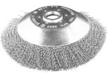 Spazzola Metallica Graphite Per Smerigliatrice A Scoppio 150/200 X 25,4 Mm, Dura/Morbida, Diametro Esterno 150/200 Mm, Foro Interno 25,4 Mm, Per La Pulizia Delle Pietre Della Pavimentazione (200 X 25,4 Mm, Morbida)