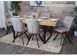 Set Di 6 Sedie Per Sala Da Pranzo HWC-J69, Sedia Da Cucina, Posizione Girevole Automatica, Velluto ~ Crema-Beige