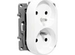 Presa Doppia Con Messa A Terra Legrand Niloe Senza Coperchio 2X2P+Z Per Telaio Bianco (764562)