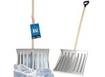 Kotarbau® Pala Da Neve Pala Da Neve 50 Cm Con Manico In Legno Lama In Alluminio Rinforzata Con Manico Ergonomico 139 Cm
