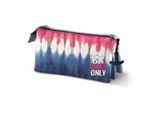 Astuccio Triplo Multiuso Karactermania Eco Omp! Good Vibes Only Tie Dye Denim (23 X 11 X 10 Cm)