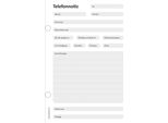 Pricaro Blocco Note Telefonico, A6 Perforato, Rosso, 10 Pezzi