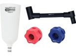 Ks Tools Set Di Imbuti Per Il Riempimento Dell'olio Con Braccio Angolare Girevole Per Vag, 4 Pezzi - 150.9155