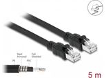 Delock - Cavo Patch - Da RJ-45 (M) A RJ-45 (M) - 5 M - 7,7 Mm - Foiled Unshielded Twisted Pair (F/Utp) - Cat 6A - Alogeno