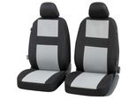 Walser Coprisedili Auto Glasgow 2 Coprisedili Anteriori, Coprisedili Auto Universali In Poliestere, Coprisedili Auto Per Sedili Normali, Protezioni Per Sedili Auto Nero-Grigio