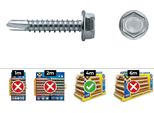 Scatola Di Viti Celo 7504K Ø 4,2 X 19 Mm Vite Per Lamiera 500 Pezzi Zincata