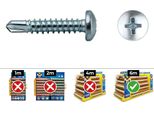 Vite Autofilettante Celo 4,8 X 22 Mm Vite Per Lamiera 250 Pezzi Zincata