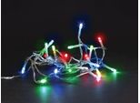 Meissa Led - 2 M - 20 Lampade Multi Color - Cavo Trasparente - Modulatore - Batterie Non Fornite