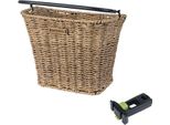 Basil Bremen Vr Cestino Alu In Rattan, Seagrass, Kf