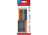 FABER-CASTELL 116197 FABER-CASTELL Bicolor Buntstifte Farbsortiert