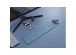 Rapoo 9850M Tastatur Maus Enthalten Rf Wireless + Bluetooth Qwertz Deutsch Blau (00215388)