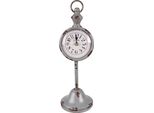 Orologio Da Tavolo Clayre & Eef 12X12X38 Cm In Metallo Grigio