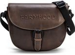 Farmhood Pelle Borsa A Tracolla Borsa A Tracolla Nashville Crossbody Bag Dark Brown Marrone Scuro