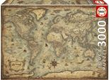 Educa Puzzle Mappa Del Mondo 3000 Pezzi
