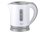 Adler | Bollitore | Ad 1371G | Elettrico | 850 W | 0,8 L | Acciaio Inox/Polipropilene | Base Girevole A 360° | Bianco/Grigio