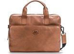 Farmhood Pelle Borsa Da Ufficio Borsa A Tracolla Con Scomparto Per Laptop Nashville Briefcase Rv 1F Brown 2 Marrone