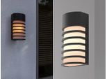 Lutec Fulton Lampada Da Parete Per Esterni E27 IP54 Nero Opaco