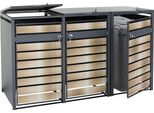 Xl 3/6 Posti HWC-J81, Contenitore Per Pattumiera, Metallo 95 Kg Antracite ~ Oro