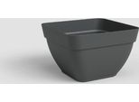 Artevasi Vaso Da Fiori Capri, Quadrato, 37 Cm, Plastica, Grigio Scuro