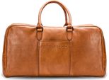 Farmhood Pelle Borsa Da Viaggio Borsa A Tracolla Memphis Travel Bag Cognac Marrone Chiaro