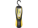 Virone WL-7 Torcia Da Lavoro, Led Cob, 3W, 200 Lm, 3 X Aa, Giallo/Nero